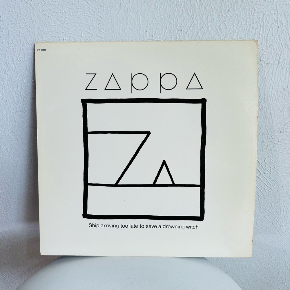 Vintage 1982 Frank Zappa Ship Arriving Too Late To Save A Drowning Witch LP